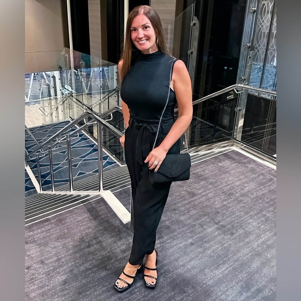 Black Sleeveless Jumpsuit